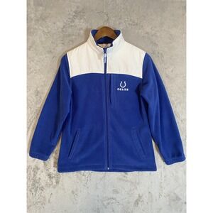 Indianapolis Colts Jacket Womens Small‎ Blue White NFL Football Full Zip Fleece
